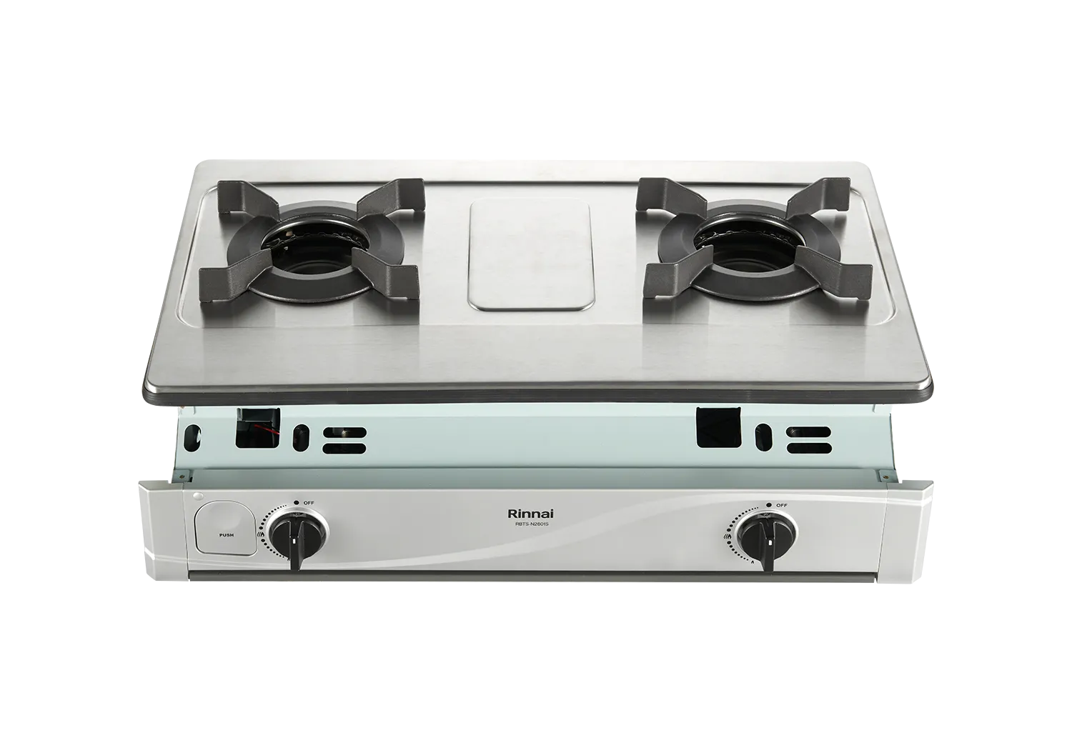 嵌入式內焰不鏽鋼雙口爐 RBTS-N2601S