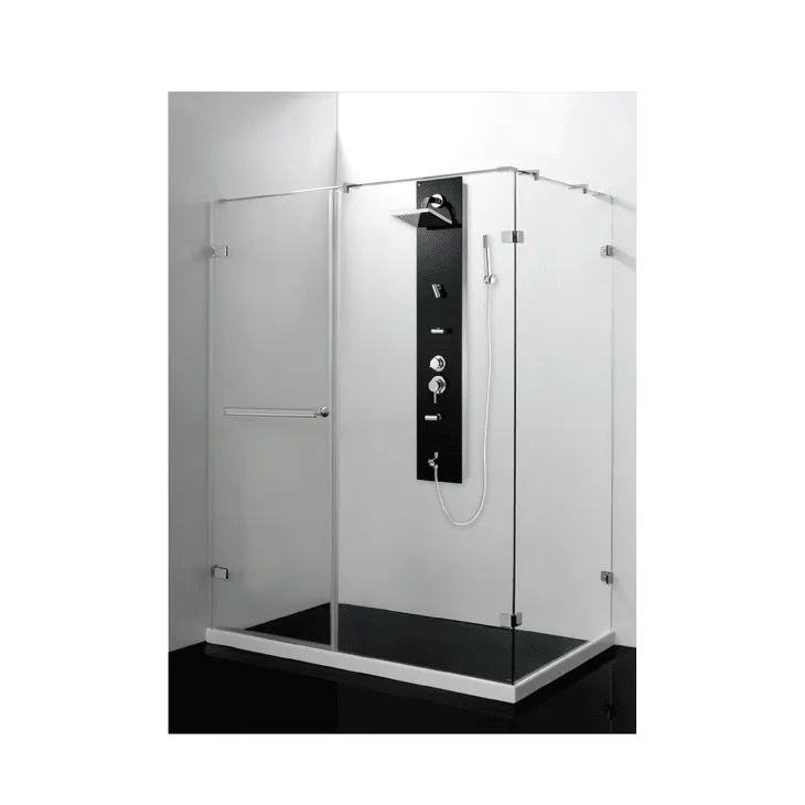 尊貴無框一字二片型+置物架+固定板  SG2W+SG2P