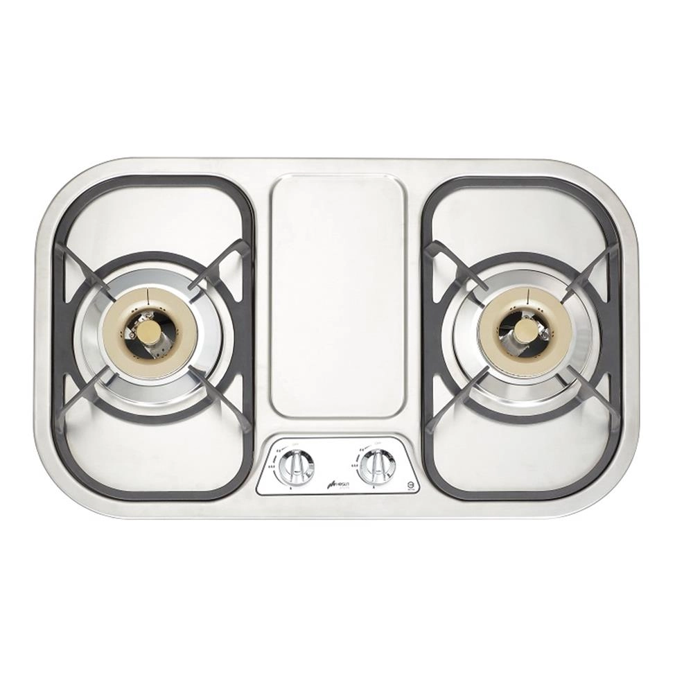 雙口不鏽鋼歐化檯面爐 ST-2273