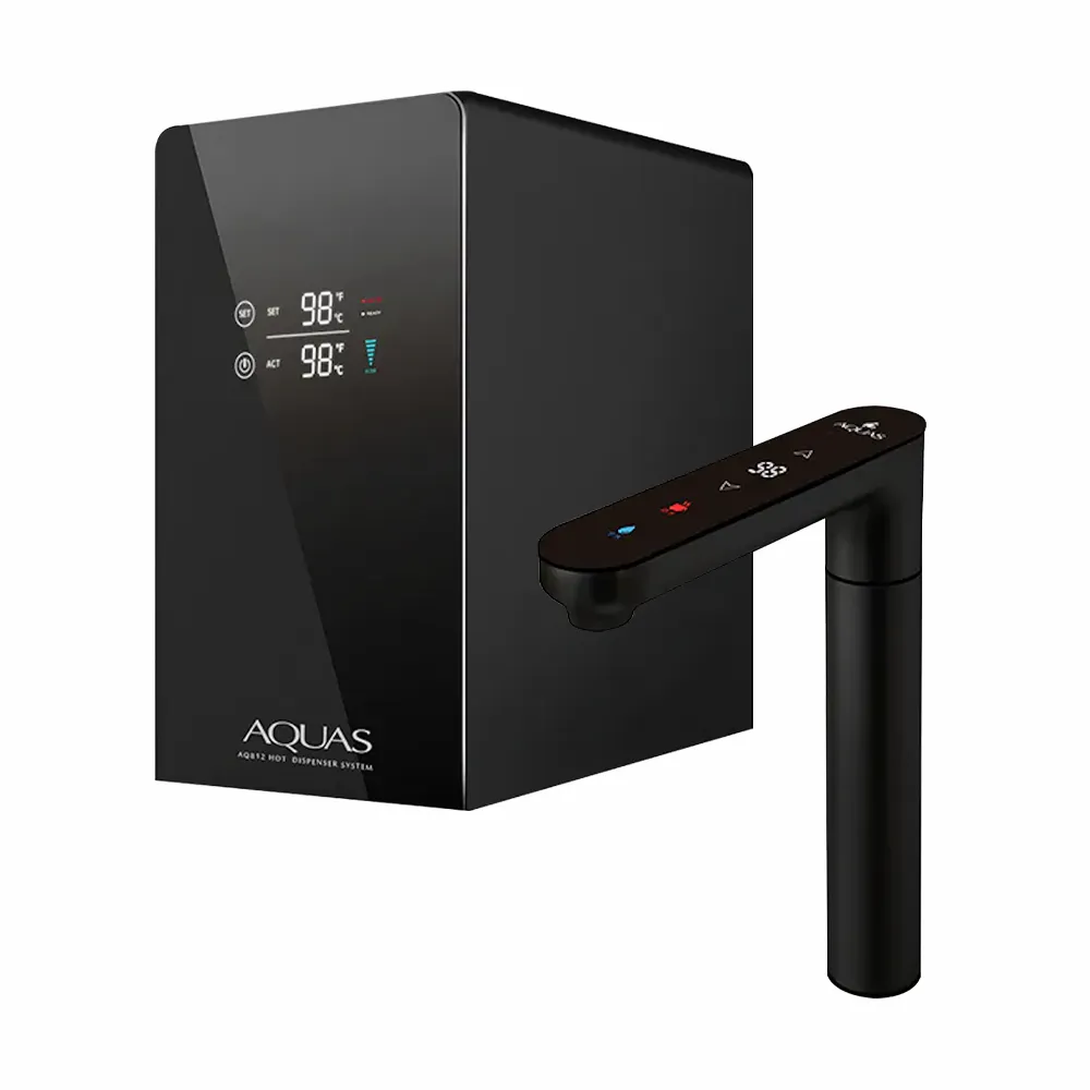 【AQUAS 淨工坊】 AQ812 廚下觸控雙溫飲水機 (一級節能/創新０冷水/層流出水/主機&龍頭雙顯示)