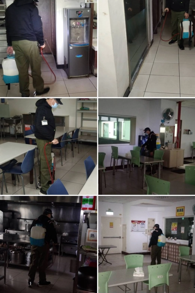 大園工廠餐廳消毒