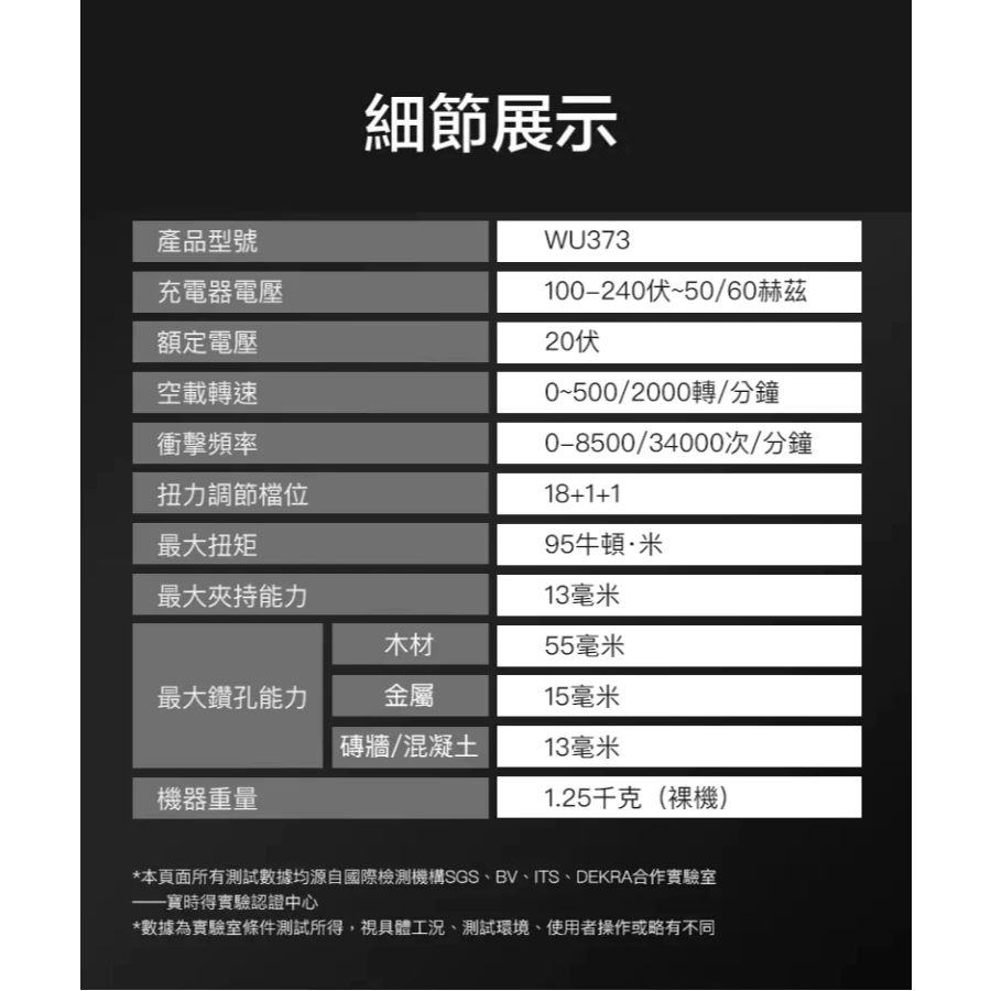 WU377 無刷鋰電震動衝擊鑽20V 13mm 150N.m電鑽 水電 木頭 水泥 金屬 工程 居家 WORX 威克士
