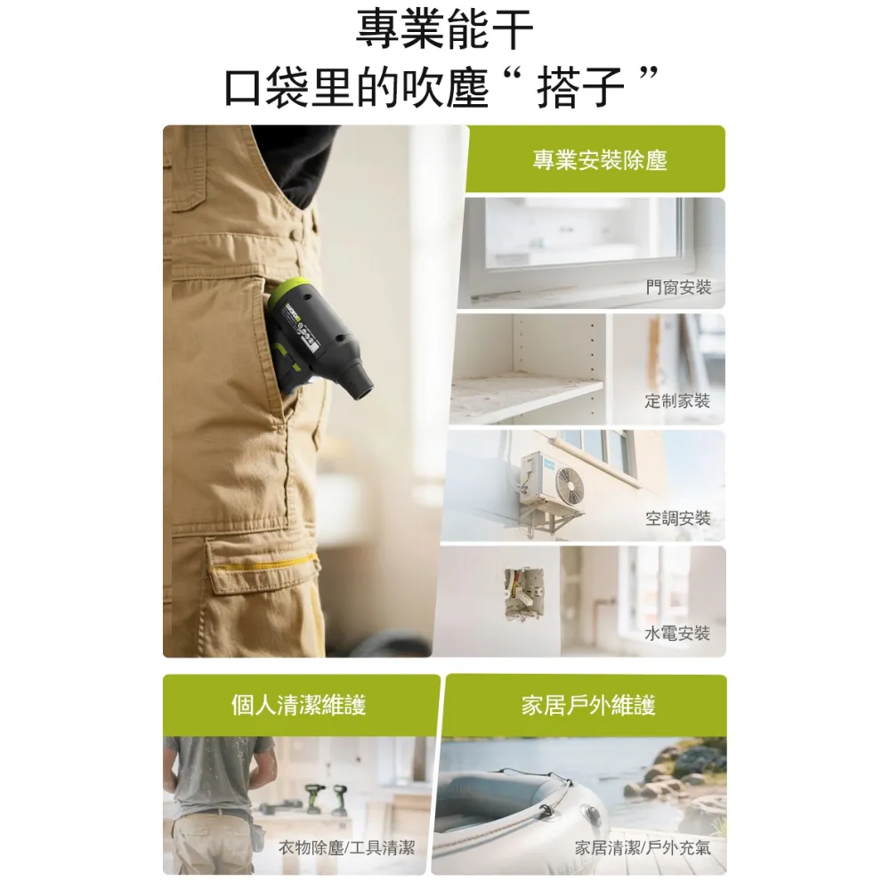 WU094 鋰電無刷空氣除塵槍 12V 吹灰塵 角落 汽車 鍵盤 電腦 手拿 小型 研磨 油漆 水電 WORX 威克士