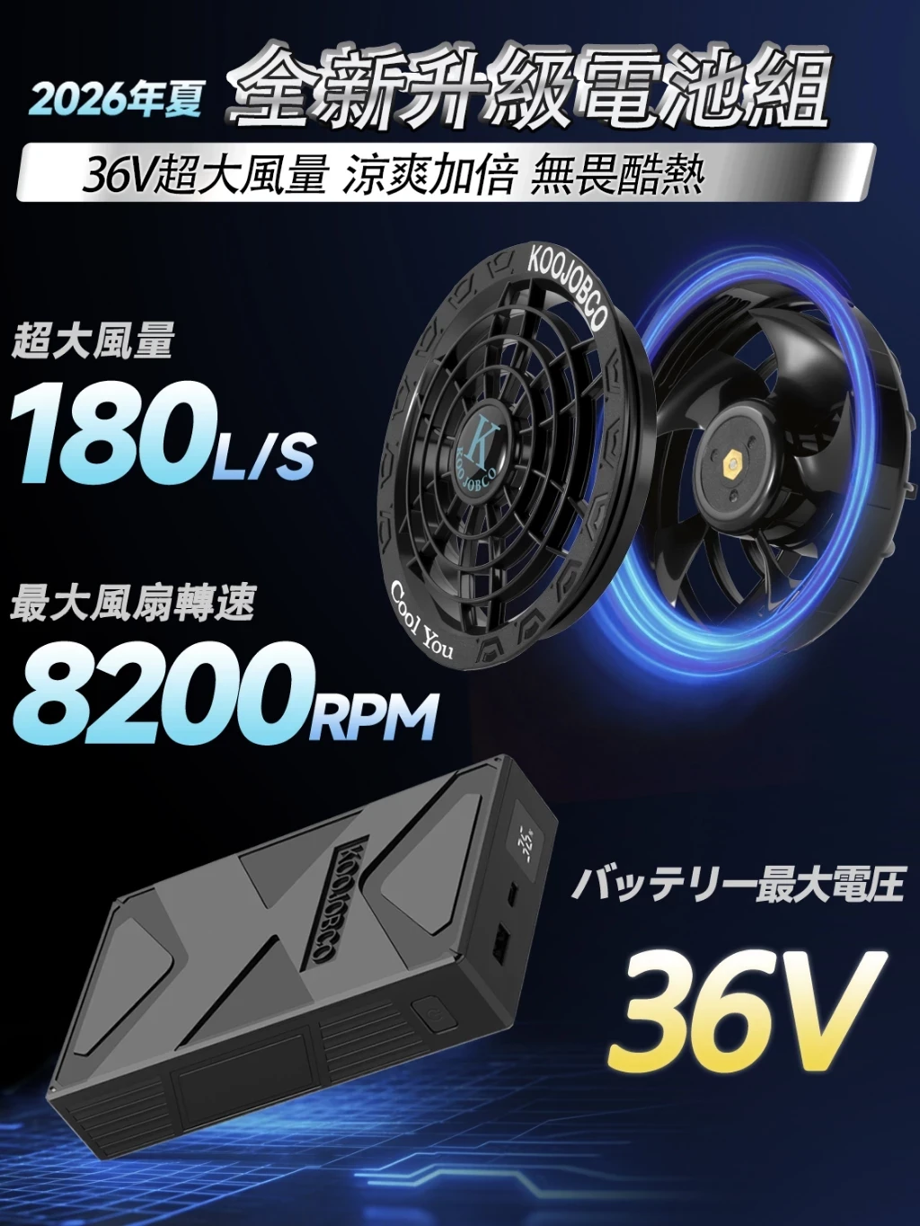 【日本暢銷】36V空調服 帶風扇工作服  鈦布 全線束 高空工作 防紫外線 防水 夏季 戶外工作
