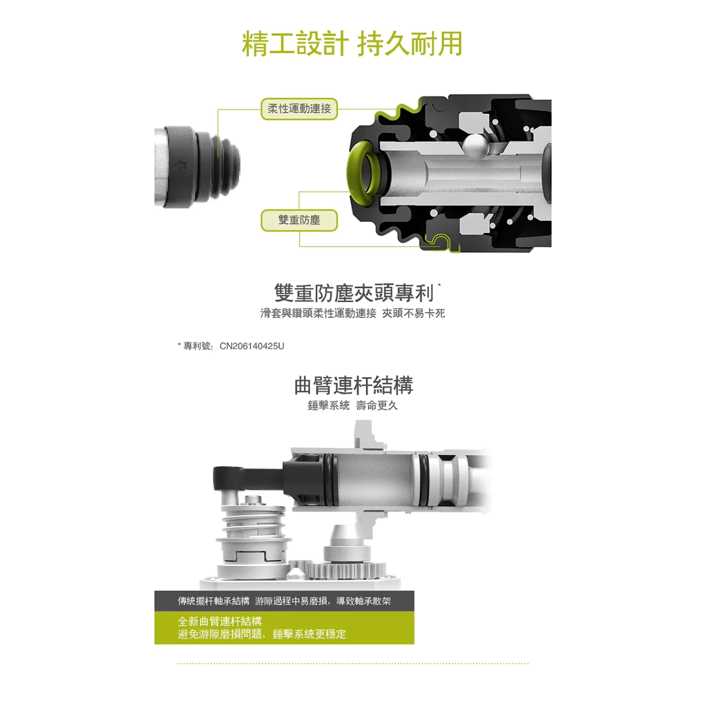 WU388鋰電無刷免出力電錘20V 24mm 磁磚模式 錘鑽/平鑽/鏟鑿 三功能 水泥 地板 水電 電槌 WORX威克士