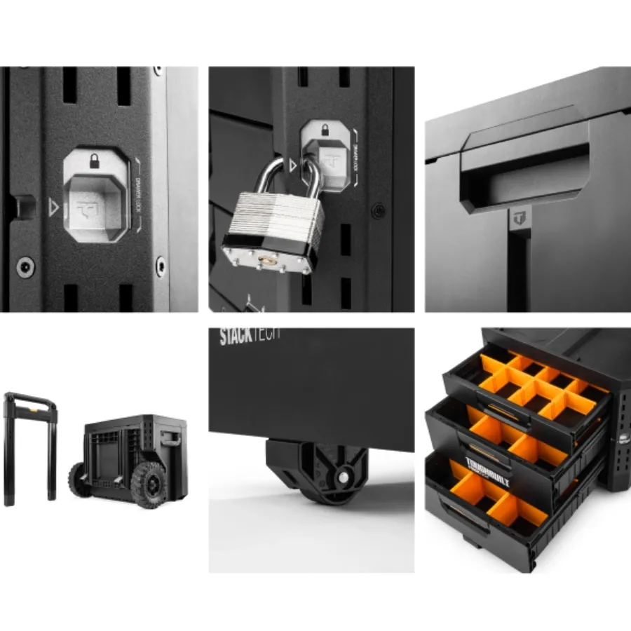 TB-B1-D-71 抽屜式⼯具箱-單抽XL TOUGHBUILT 托比爾 快扣 配件 單層 工具箱 水電 防水 堆疊式