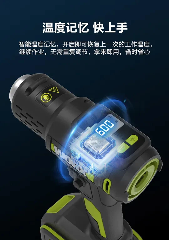 WORX 威克士 WU040 無線熱風槍 熱風機 數顯調溫 無段調溫 20V 熱縮 加熱 除膠 除漆 公司貨 保固一年
