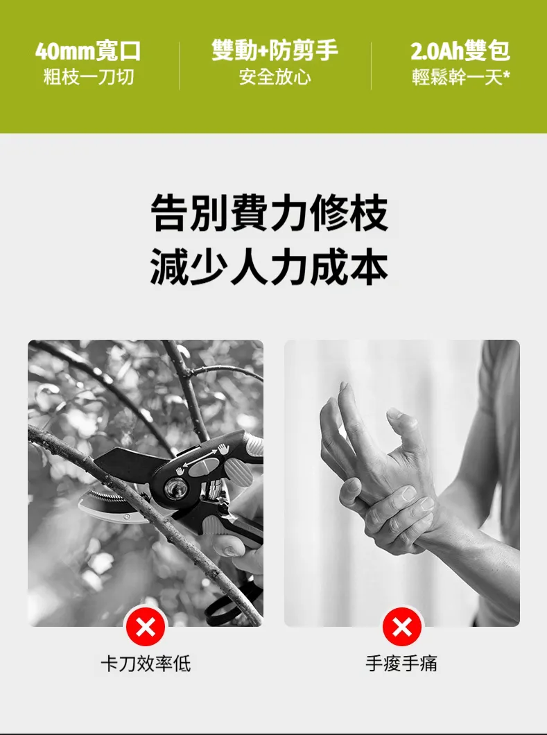 威克士 WU571 鋰電修枝剪 20V 電動剪刀 電動剪 修枝剪 樹枝剪 園藝剪刀 WORX 威克士