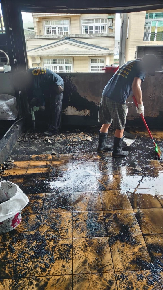 嘉義 芳興街 火災後廢棄物 淨空 清運 清潔