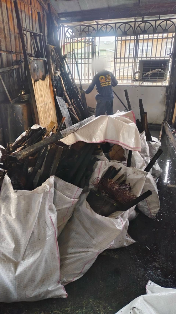 嘉義 芳興街 火災後廢棄物 淨空 清運 清潔