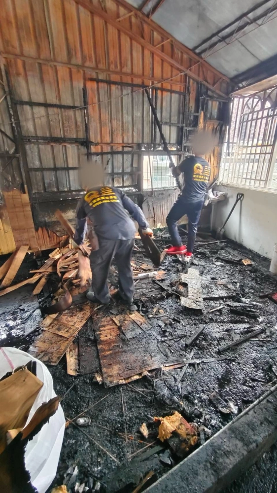 嘉義 芳興街 火災後廢棄物 淨空 清運 清潔