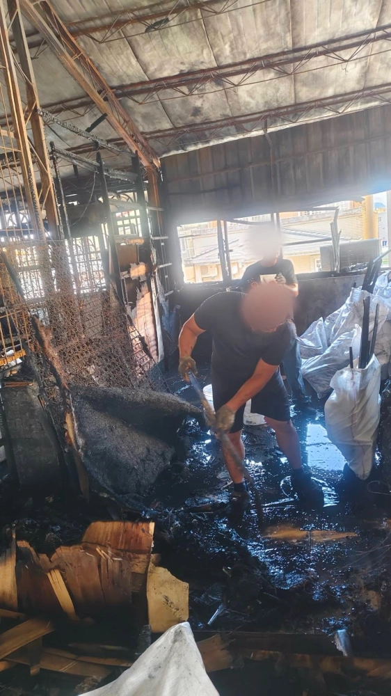 嘉義 芳興街 火災後廢棄物 淨空 清運 清潔