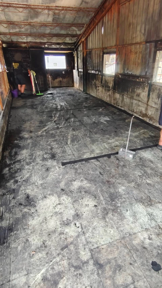 嘉義 芳興街 火災後廢棄物 淨空 清運 清潔