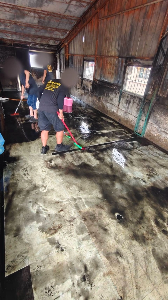 嘉義 芳興街 火災後廢棄物 淨空 清運 清潔