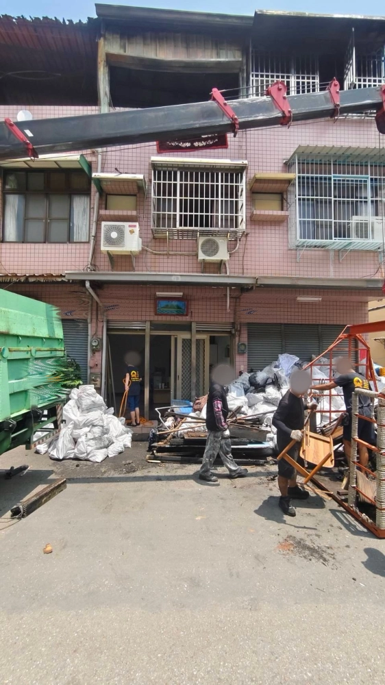 嘉義 芳興街 火災後廢棄物 淨空 清運 清潔