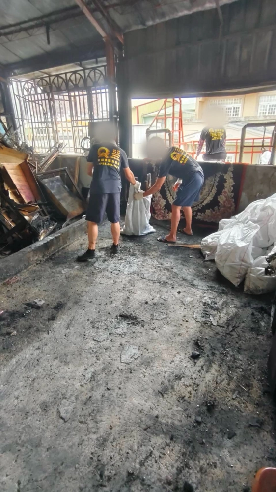 嘉義 芳興街 火災後廢棄物 淨空 清運 清潔