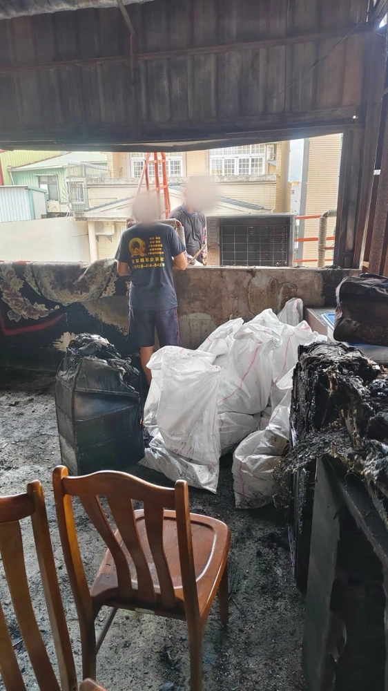 嘉義 芳興街 火災後廢棄物 淨空 清運 清潔