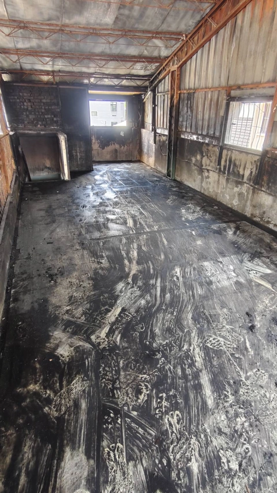 嘉義 芳興街 火災後廢棄物 淨空 清運 清潔