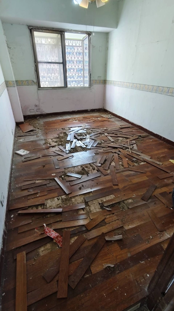 台南清運工程/南部拆除清運/東區崇德二十街廢棄物淨空隔間裝潢