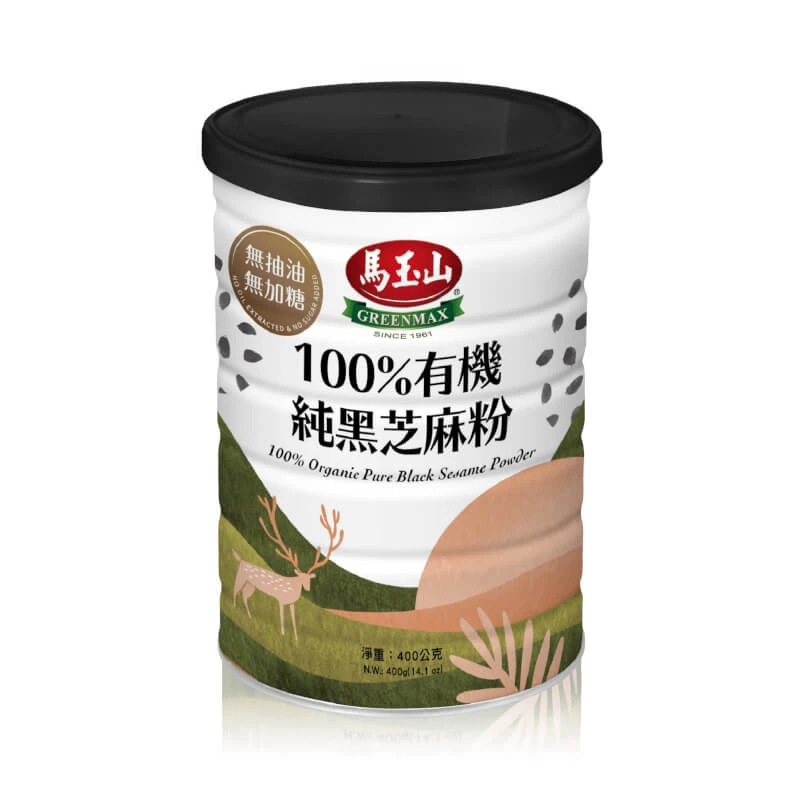 馬玉山 100%有機純黑芝麻粉400g 沖泡 早餐