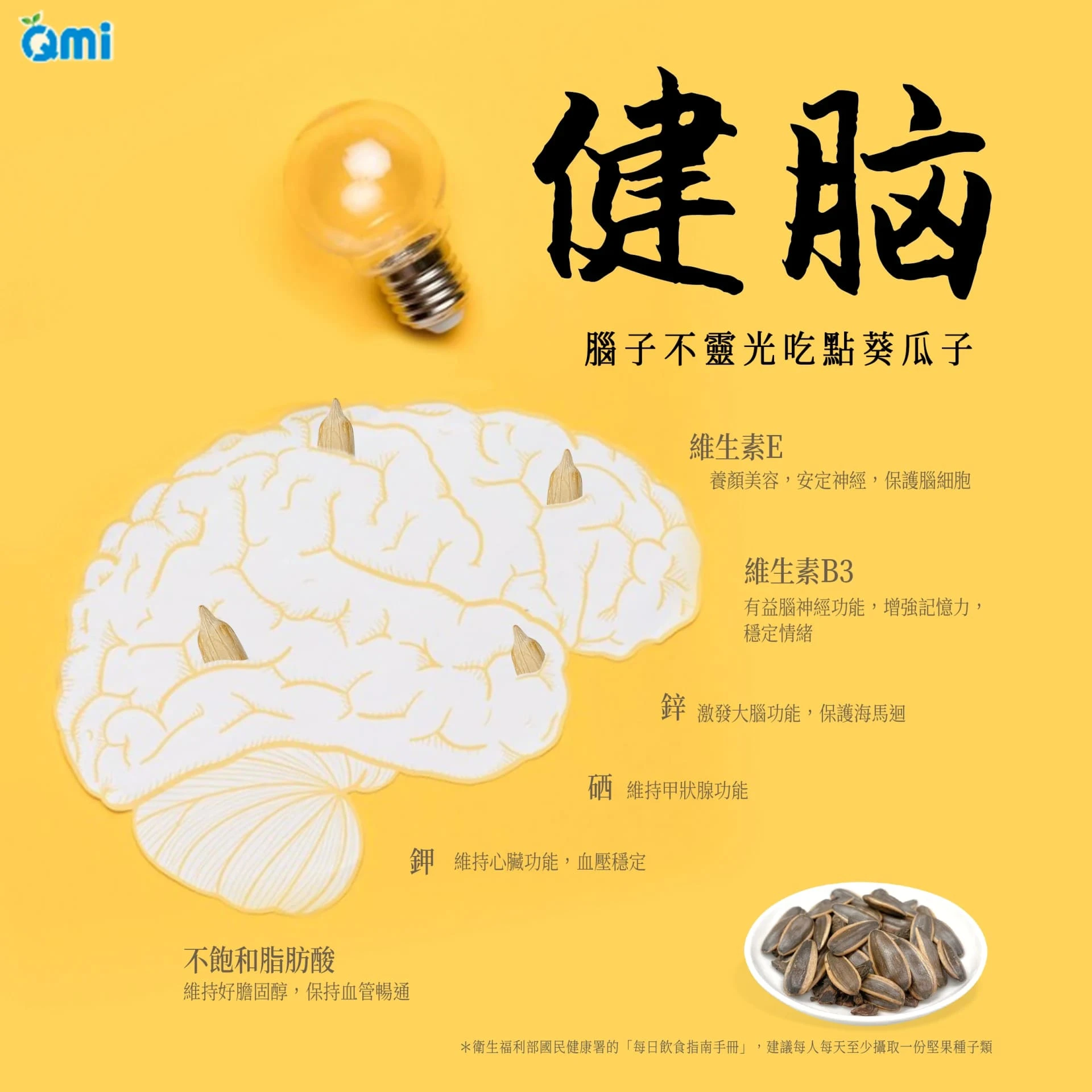 QMI 點頭瓜子(300G) 休閒零食 瓜子 葵瓜子 零食 零嘴 小零食 焦糖葵瓜子 甘草瓜子 五香瓜子
