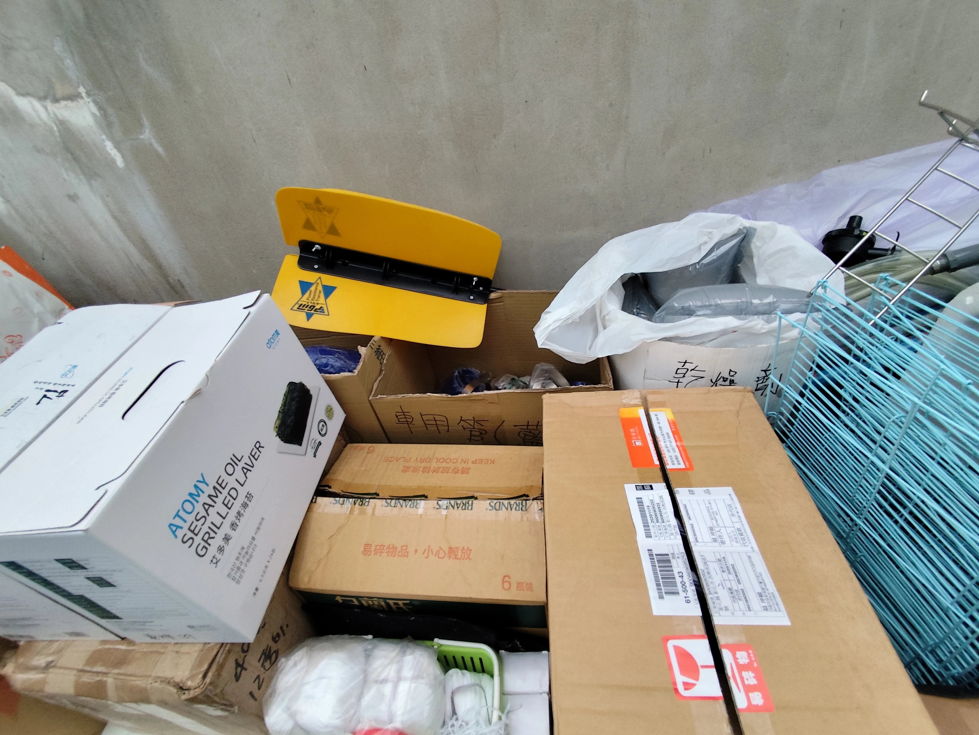 彰化案例AFTER整理後，從另一角度記錄儲藏室箱件與周邊物品