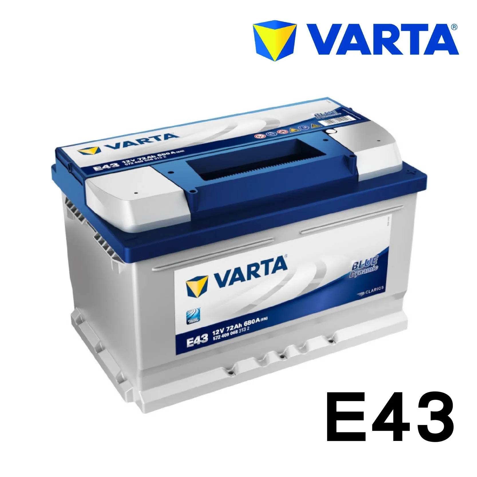 VARTA 華達 E43 72Ah