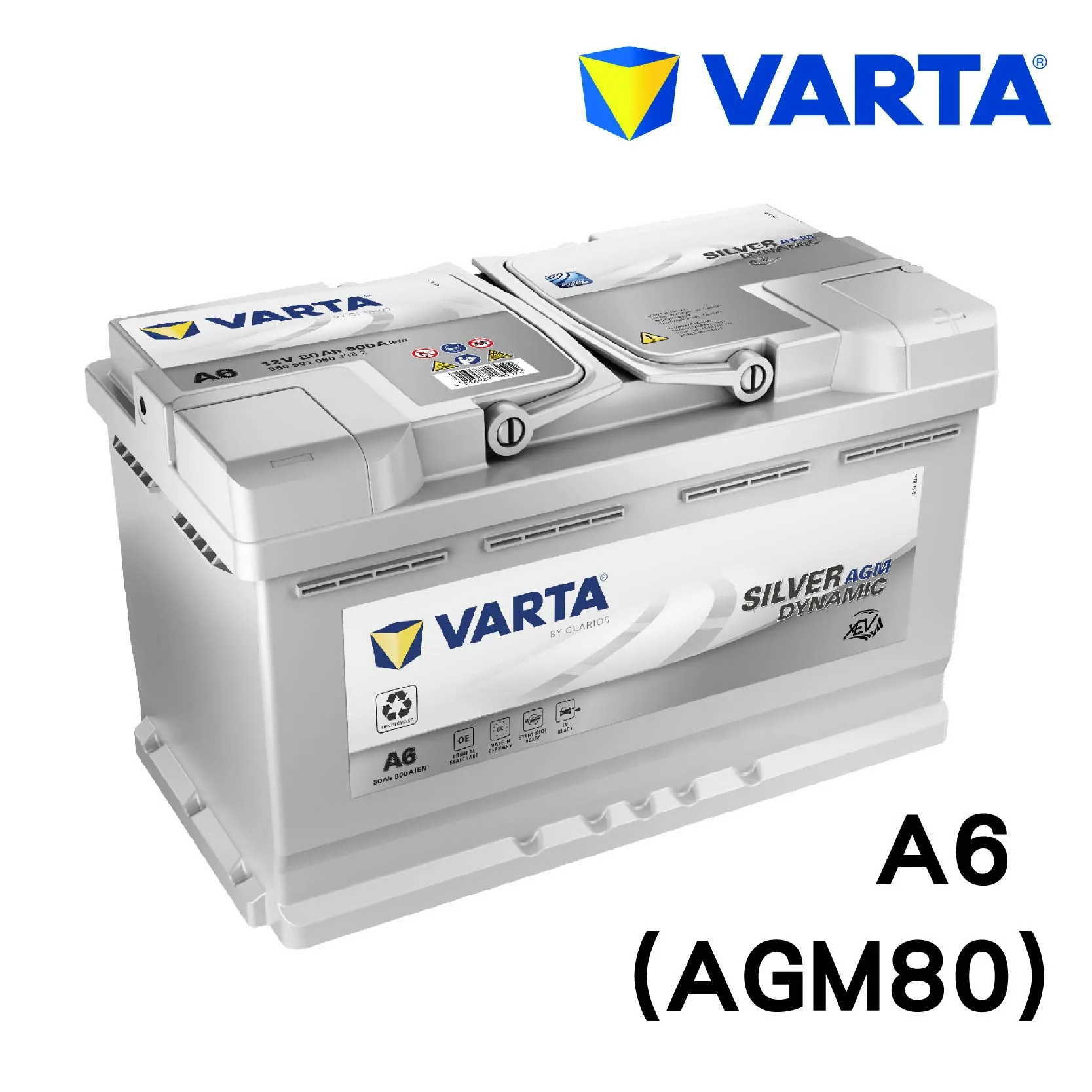 VARTA 華達 A6 AGM80