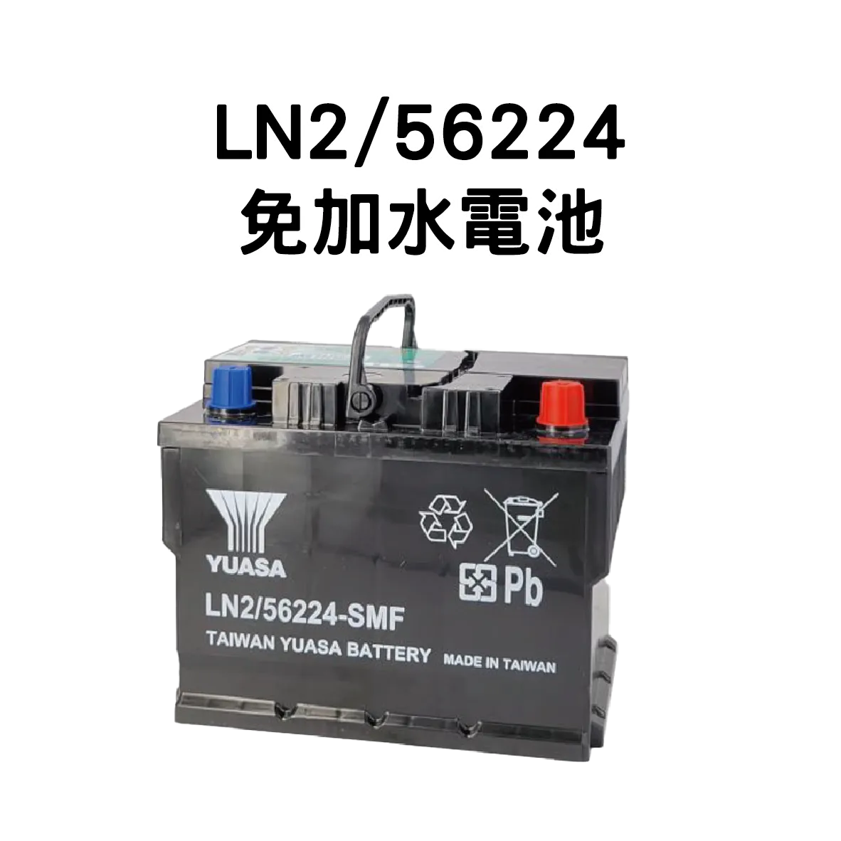 YUASA 湯淺 LN2/56224【免加水電池】