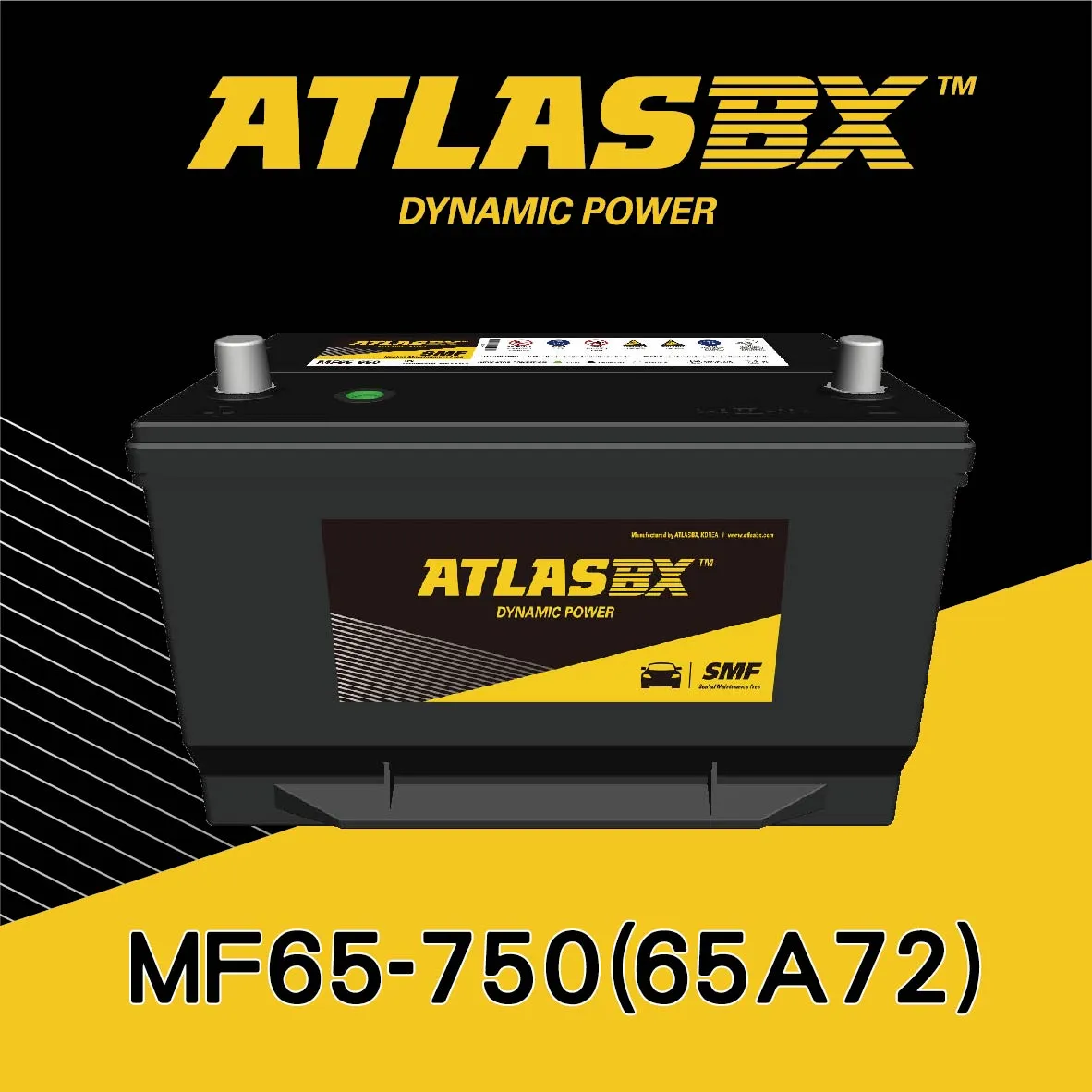 ATLASBX 黑霸 MF65-750(65A72) AT65-750 美規電池