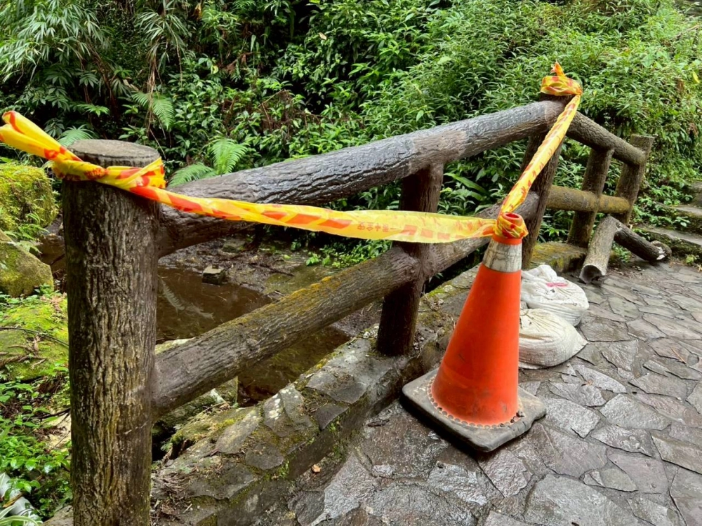 溪頭森林遊樂區補修工程作業