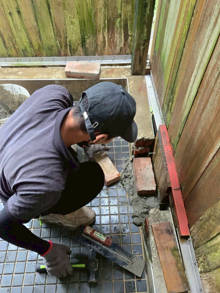 溪頭森林遊樂區補修工程作業