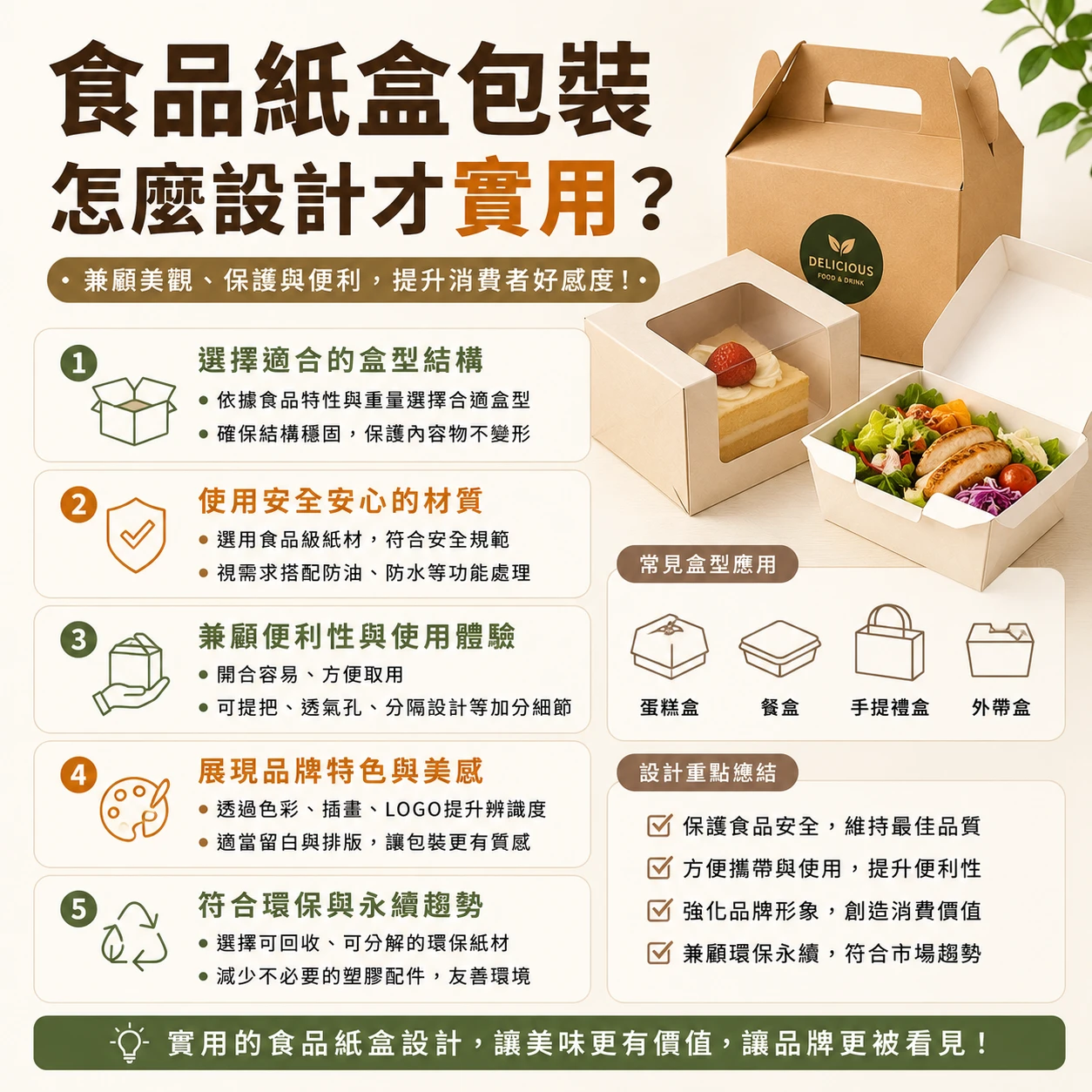食品紙盒包裝怎麼設計才實用？