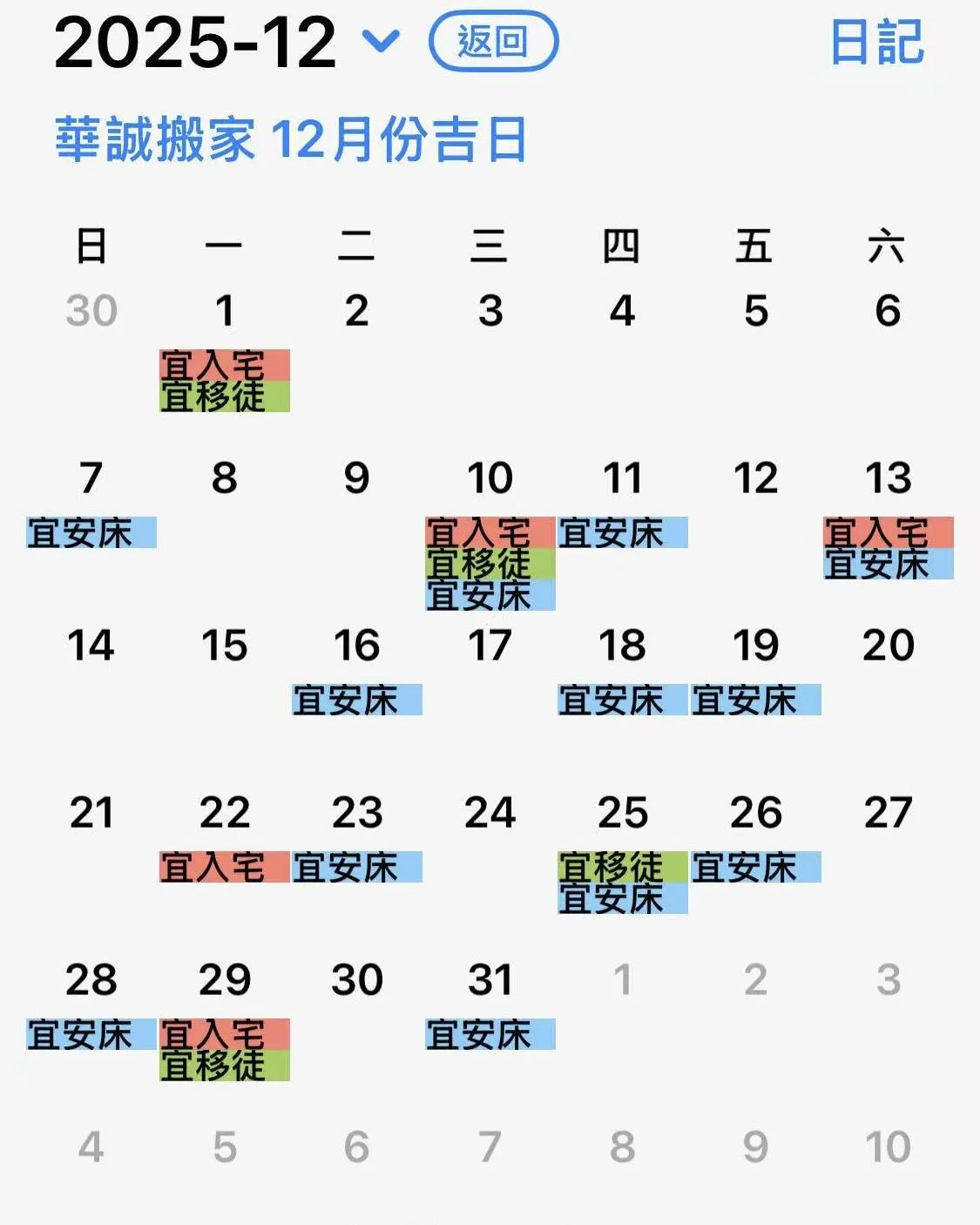 12月份搬家好日｜中壢搬家服務｜平鎮區搬家服務