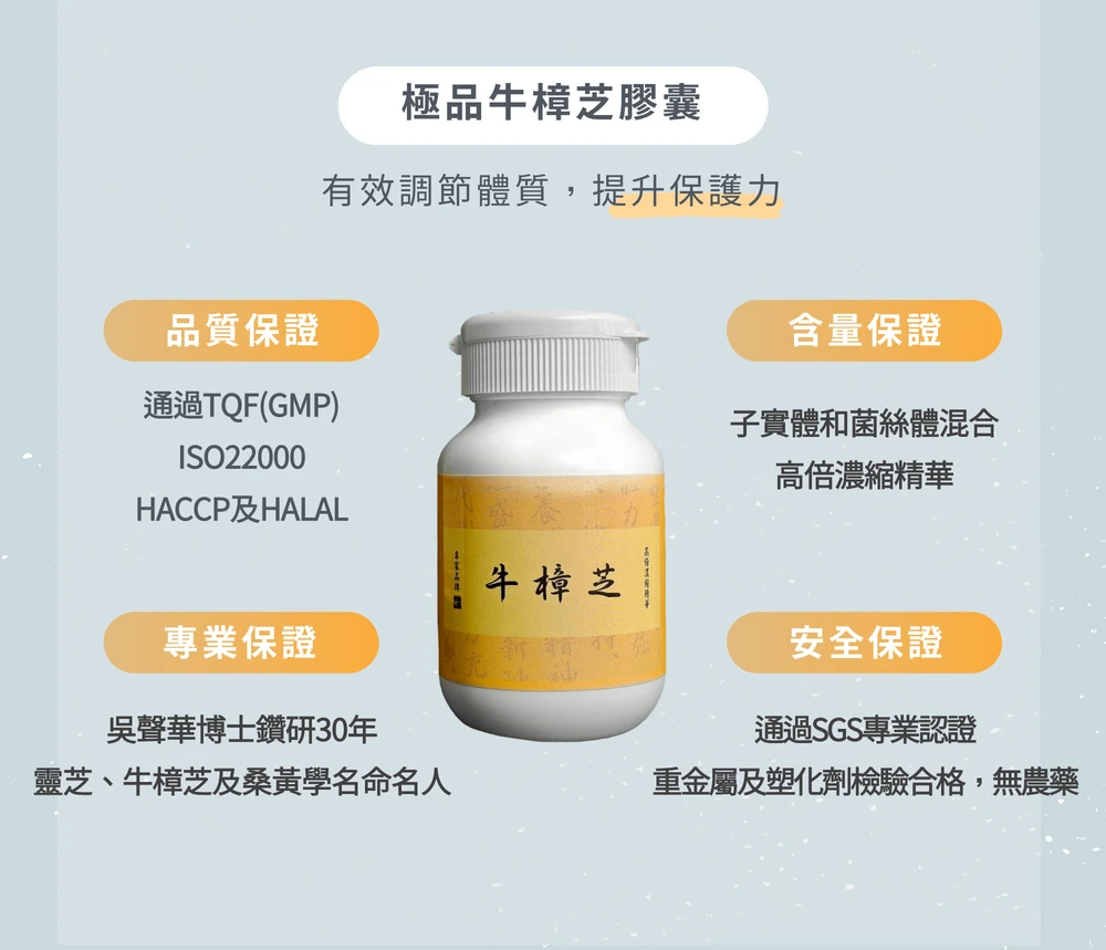 《華蕈中秋節優惠》極品牛樟芝膠囊 1瓶 + 桑黃膠囊 2瓶