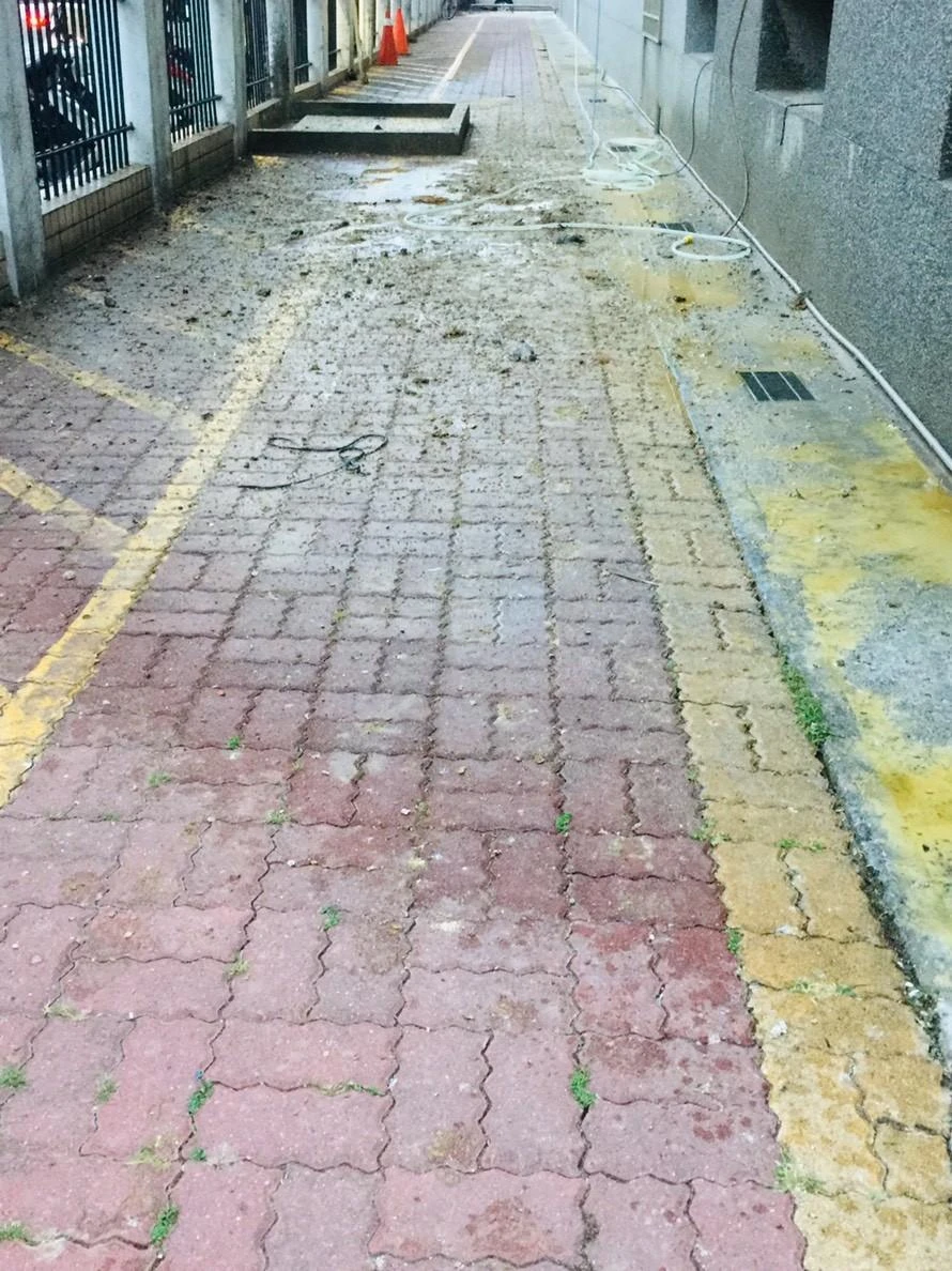 雲林虎尾科技大學 隱形鐵窗防鴿子工程