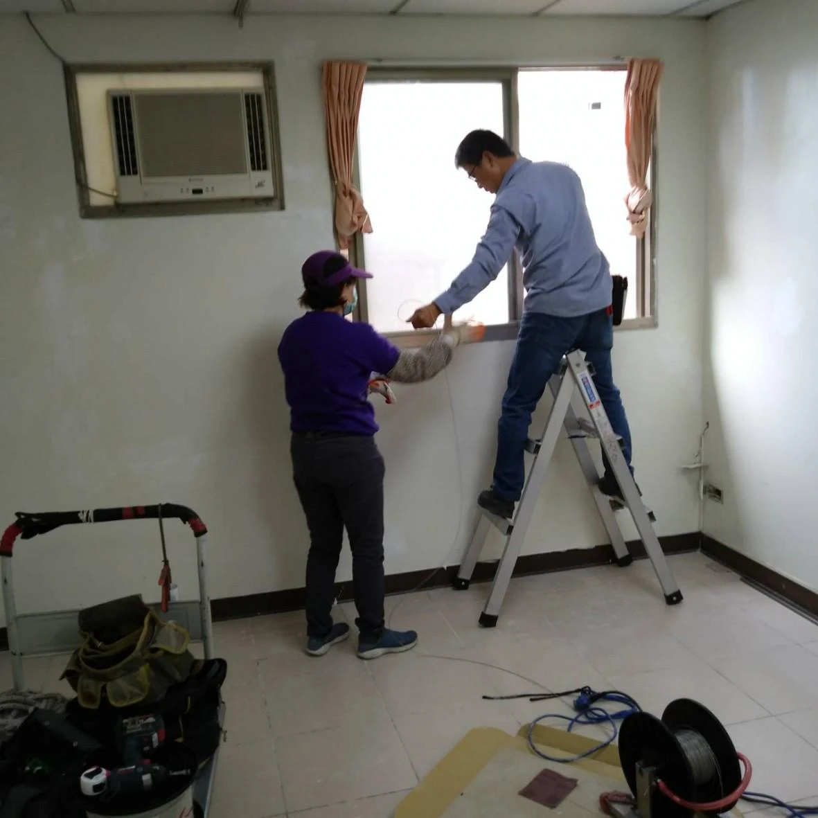 台中九德大愛護理之家 窗戶防墜工程