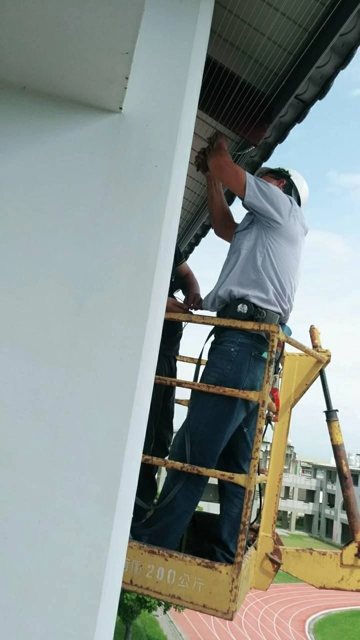 雲林莿桐國小 隱形鐵窗防鴿子施作工程