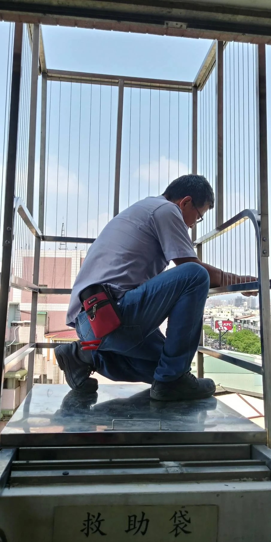 台中九德大愛護理之家 窗戶防墜工程