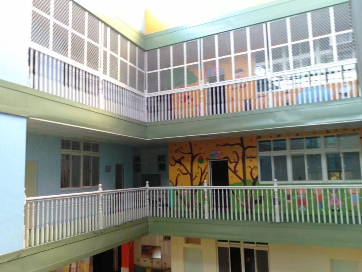 新竹縣 竹北哈伯路塔幼稚園 兒童陽台放墜工程