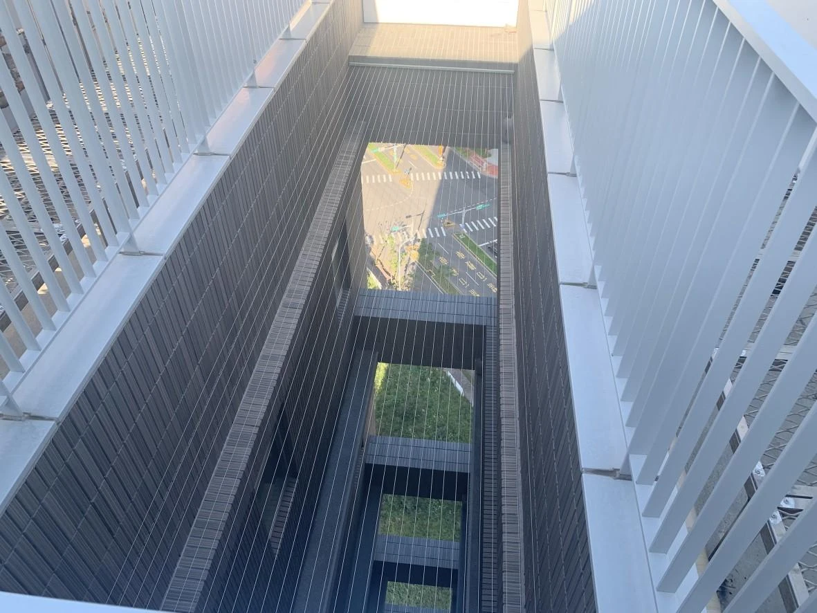 桃園市桃園社區 全棟天井隱形鐵窗防墜工程