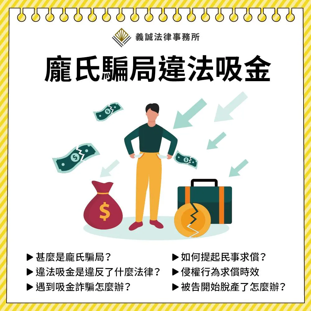 【法律專欄-龐氏騙局違法吸金】