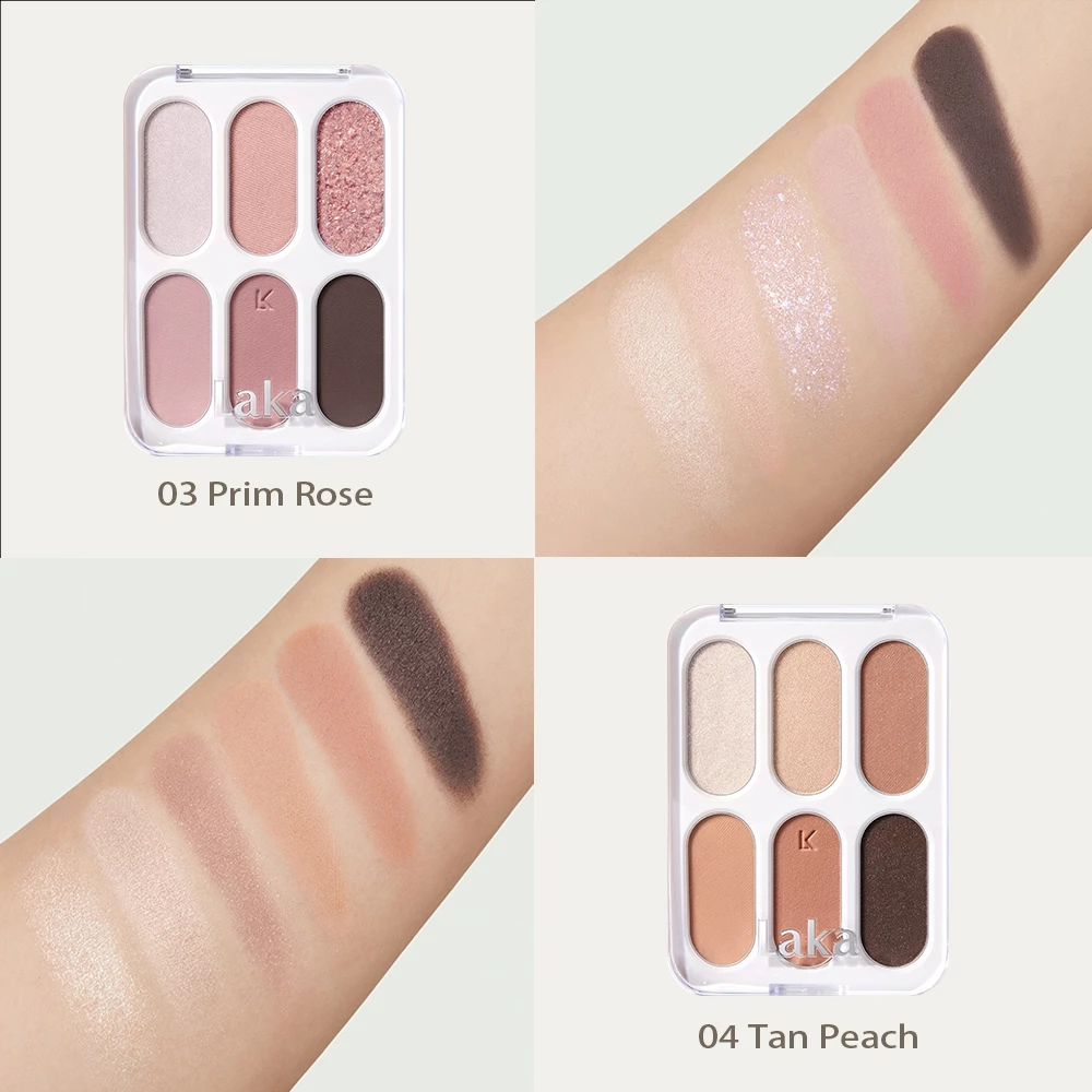 韓國 Laka 六色眼影盤