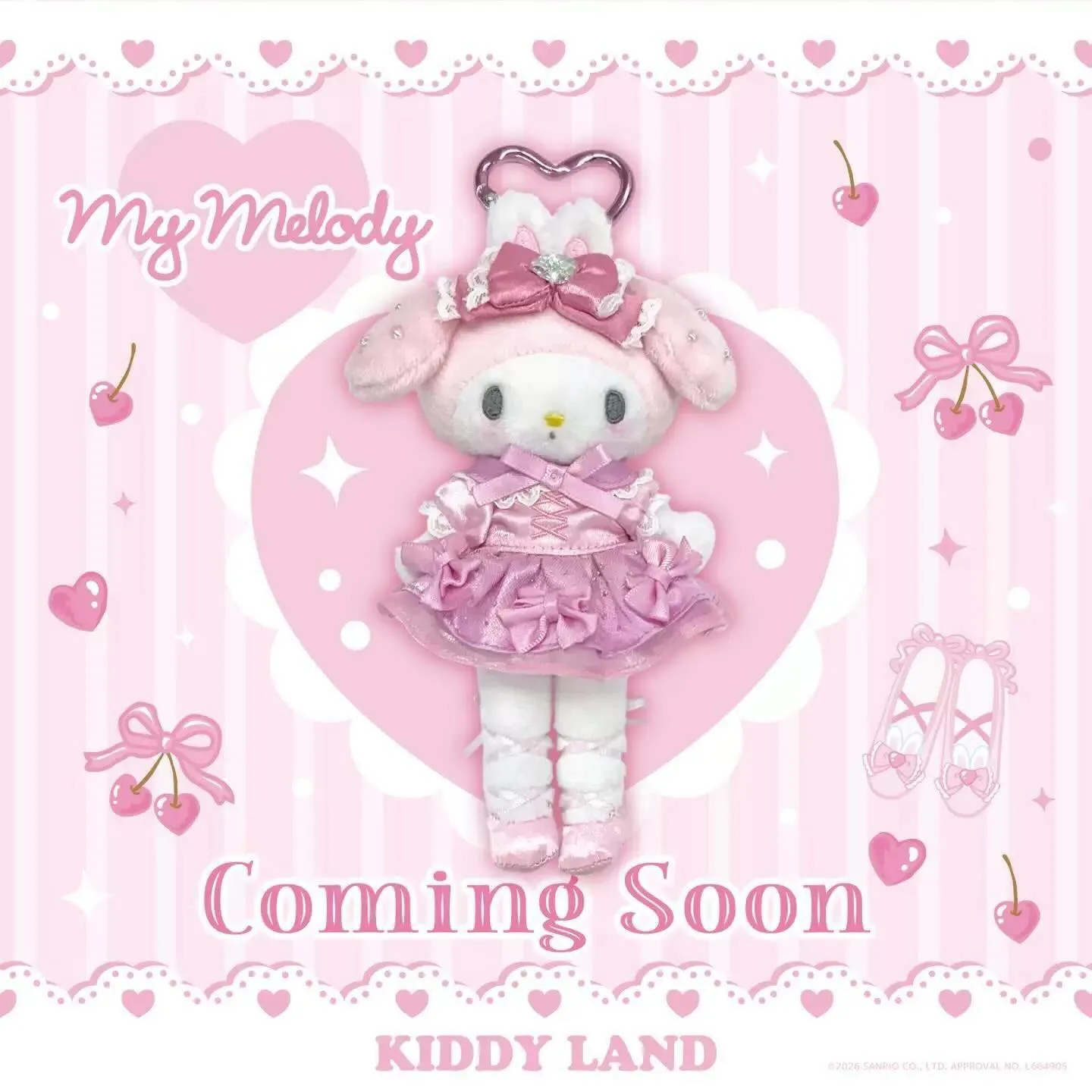 日本 Kiddyland X Sanrio 芭蕾長腿 吊飾
