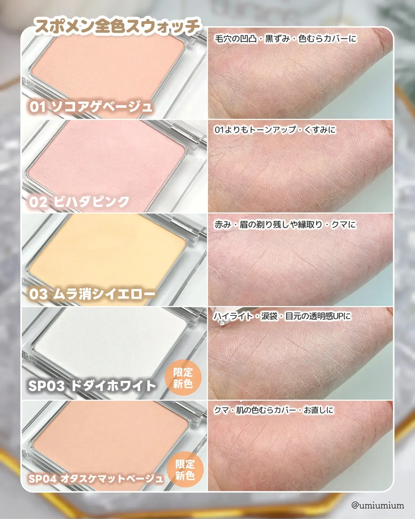 muice 遮瑕粉