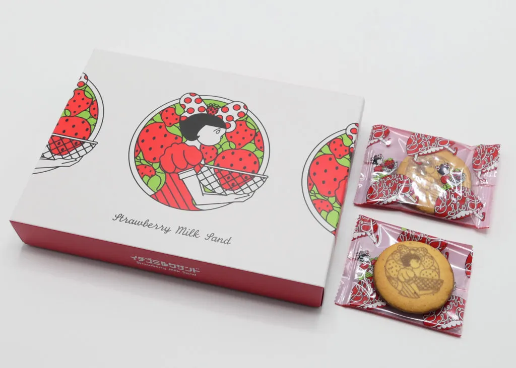 日本連線 Ichigo Shop 草莓牛奶夾心餅