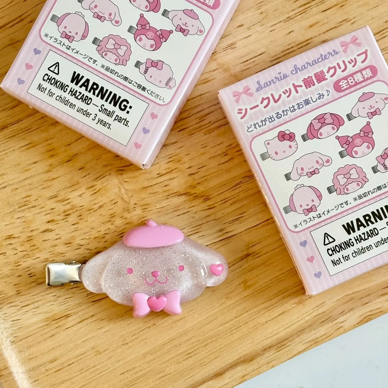 日本 Sanrio 三麗鷗  櫻花髮夾系列盲盒