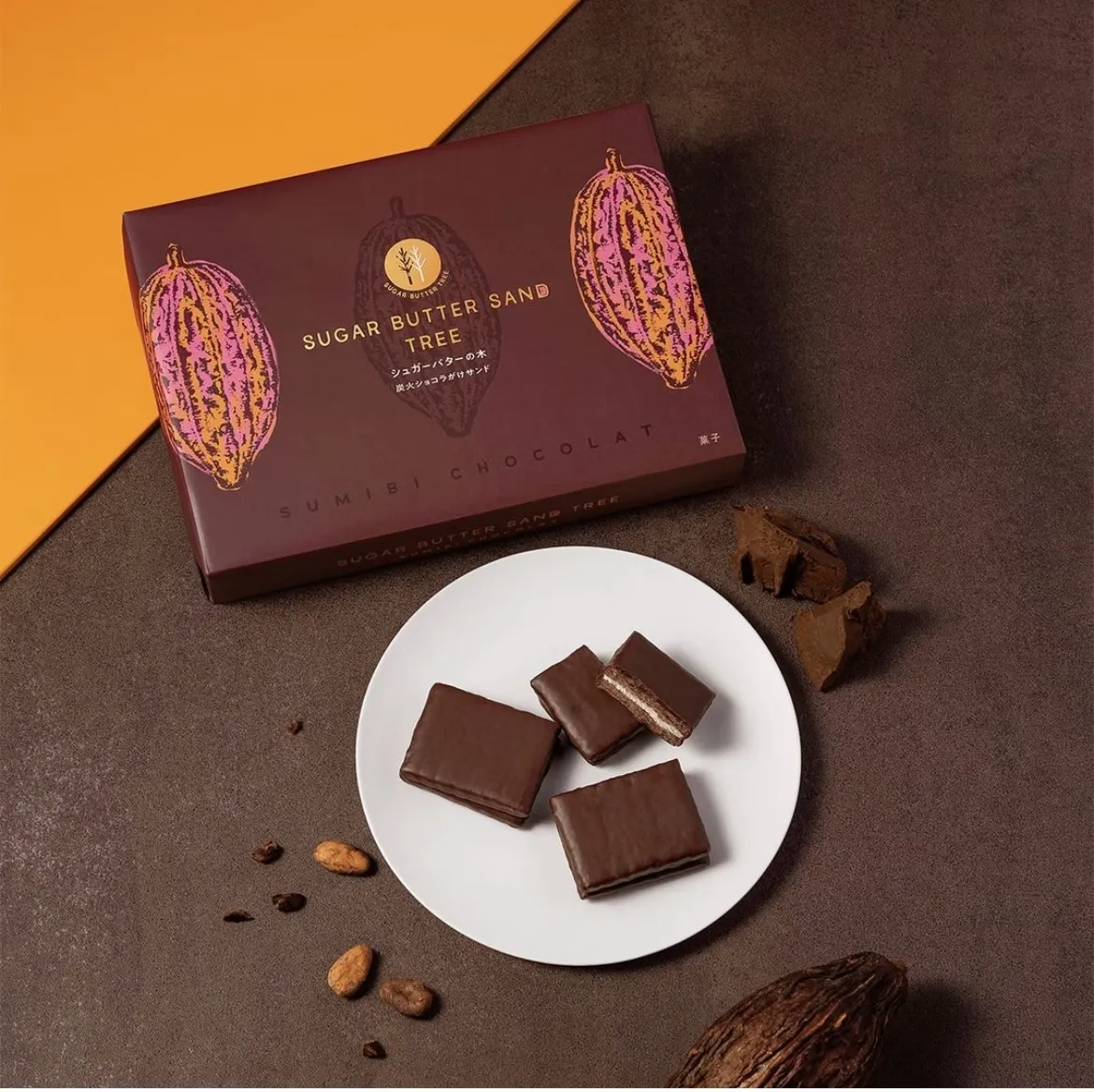日本 砂糖樹 炭烤巧克力夾心脆餅 焦糖布蕾奶油夾心脆餅​​​​​​​ ❄️季節限定