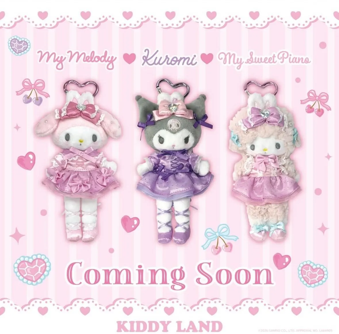日本 Kiddyland X Sanrio 芭蕾長腿 吊飾