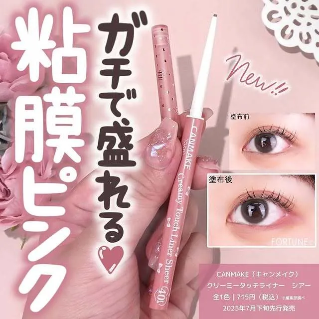 日本 CANMAKE 40週年限定款 粘膜系眼線膠筆